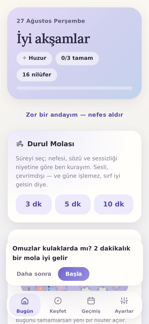Durul ekran görüntüsü