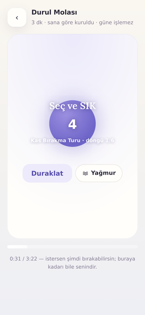 Durul ekran görüntüsü